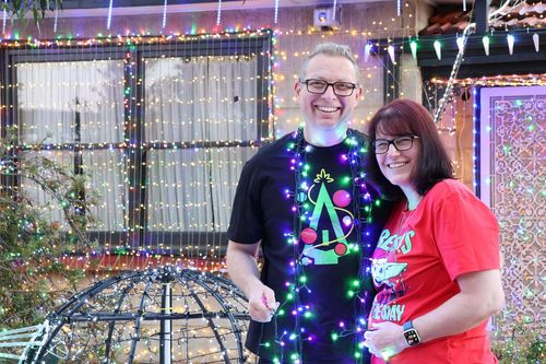 A﻿ndrew Walters has spent more than $30,000 on decorations and amassed 250,000 lights to create his incredible Christmas display on his home.