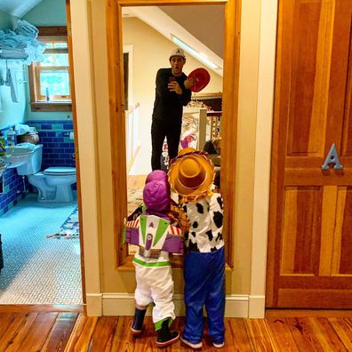 Bobby Cannavale with sons Rocco and Rafa