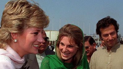 Jemima Goldsmith was close friends with the late-Princess Diana, pictured in 1996.