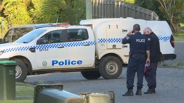 A man has been shot by police after he allegedly lunged at them with a machete in Grafton, NSW.