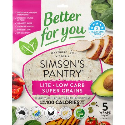 Simson's Pantry Lite Super Grains - 95 kcal