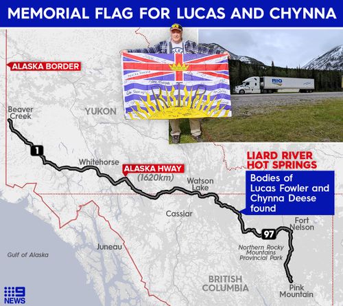 On July 15, 2019, the bodies of Lucas Fowler, 23, and Chynna Deese, 24, were found on the side of the road, 20 kilometres south of Liard Hot Springs.