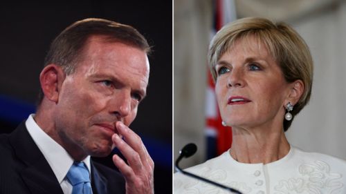 Australian Prime Minister Tony Abbott and deputy Julie Bishop. (AAP)