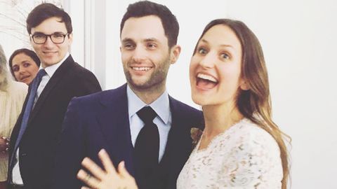 Penn Badgley Domino Kirke wedding