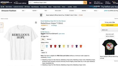 Rebellious Hope T-Shirts on Amazon