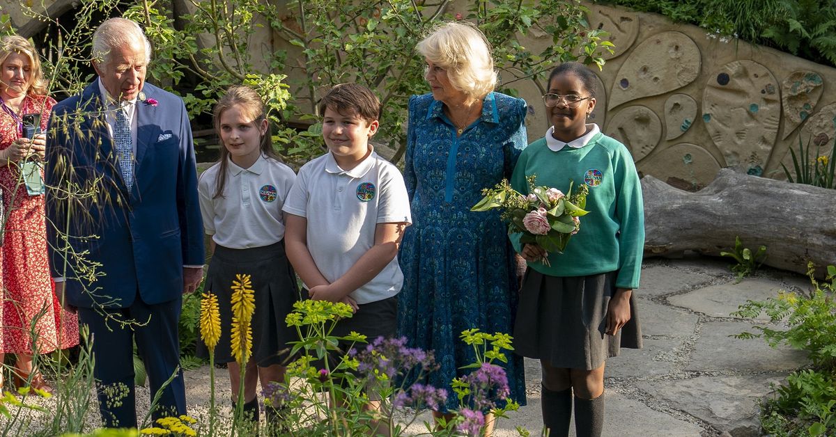 Charles dubbed 'King of Compost' by schoolchildren at Chelsea Flower Show