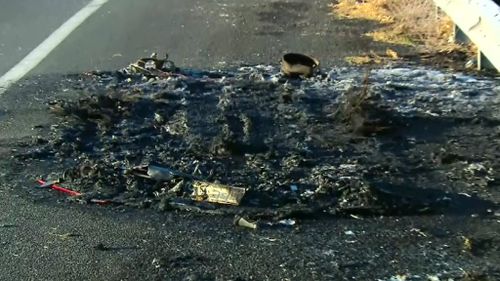 Debris from the fire. (9NEWS)