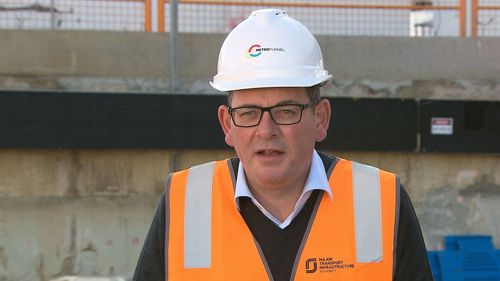 Victoria Premier Daniel Andrews has returned to work after sustaining a horror back injury.