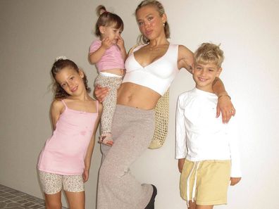 Tammy Hembrow with her kids