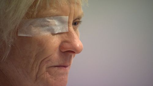 Barbara Muldoon underwent the procedure to improve her sight on the sporting field. Picture: 9NEWS