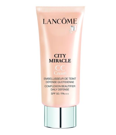 <a href="http://www.lancome.com.au/makeup/face/cc-creams/city-miracle-cc-cream/3605533151976.html" target="_blank">Lancôme City Miracle CC Cream, $55.</a>