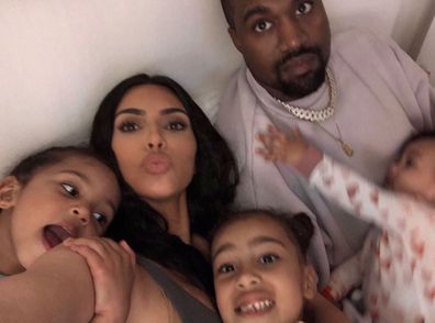 Kim Kardashian, Kanye West, North West, Saint West, Chicago West 