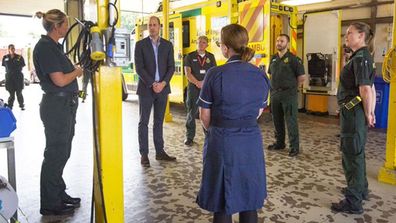 Prince William visits Kings Lynn Ambulance at Queen Elizabeth Hospital in first public appearance following covid-19 pandemic