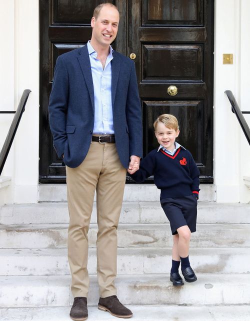 Prince William said George's first day 'went well'. (AAP)