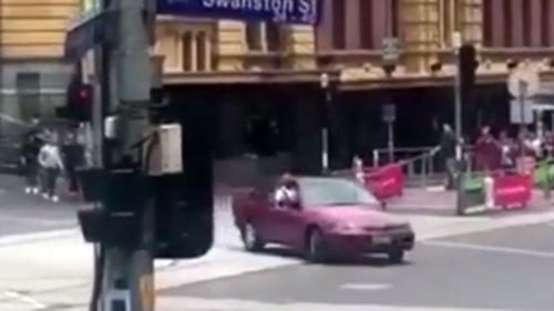 The car used in the fatal Bourke Street Mall attack.