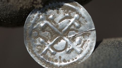 The dig was sparked when a silver coin was unearthed in January by two amateur archaeologists, 