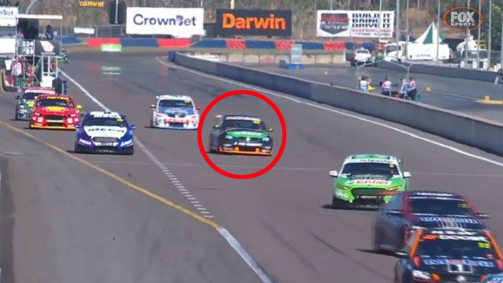 Supercars teenage driver Alex Rullo apologises for near-miss with Garth Tander at Hidden Valley