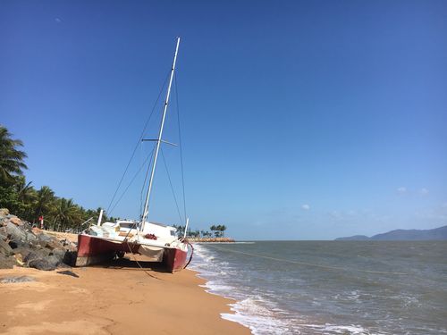 The owner says it could be a week before he can repair the vessel.
 (Supplied)