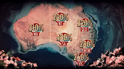 Complaints about dumped rubbish have risen across Australia.