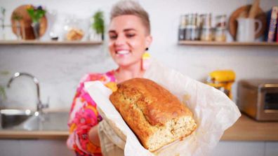 Jane de Graaff's five-minute mix five-ingredient banana bread 