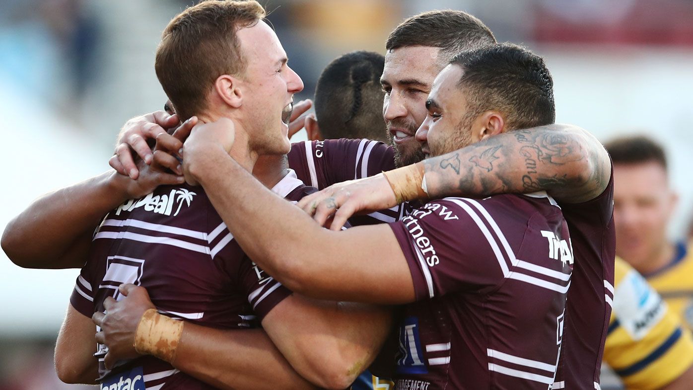 Manly storm to victory over the Eels