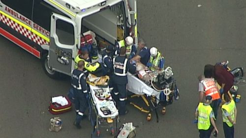 The man was taken to Westmead Hospital in a serious condition. (9NEWS)