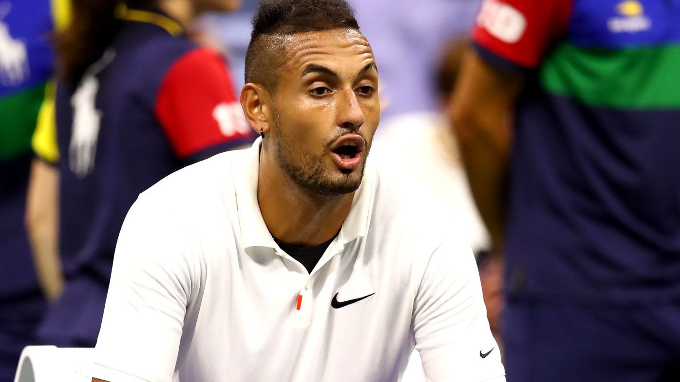 Nick Kyrgios was defeated in the US Open and pulled out of the doubles.