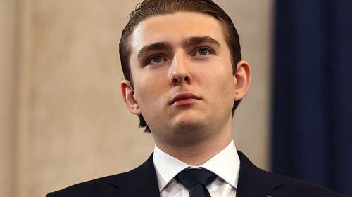 Barron Trump called the police when he witnessed a woman being allegedly assaulted on a video call.