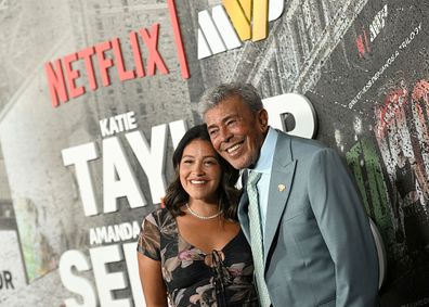 NEW YORK, NEW YORK - JULY 11: (L-R) Gina Rodriguez-LoCicero and Genaro Rodriguez attend Netflix's Katie Taylor vs Amanda Serrano 3 - Historic All-Women Fight Card at Madison Square Garden on July 11, 2025 in New York City. (Photo by Noam Galai/Getty Images for Netflix)