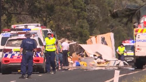 Two dead, two injured after NSW caravan rollover 