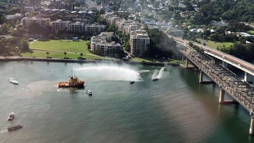 CareFlight’s rapid response helicopter was tasked at 8.45am, and the crew, including doctor and intensive care paramedic, flew to Drummoyne, landing in nearby Brett Park just minutes later.