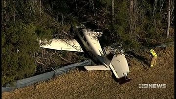 Four people escape plane crash 