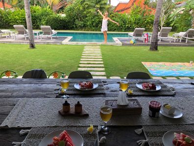 Bali villa resort breakfast