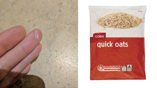 Melbourne man finds shard of glass in Coles oats