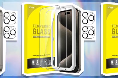 9PR: JETech iPhone 15 Pro Screen Protector with Camera Lens Protector