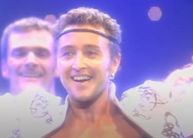 Michael Flatley performs in Lord of the Dance.