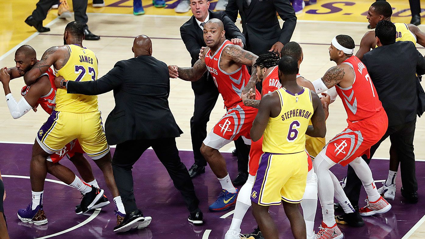 NBA suspends Rondo, Paul and Ingram over Lakers-Rockets fight in LA