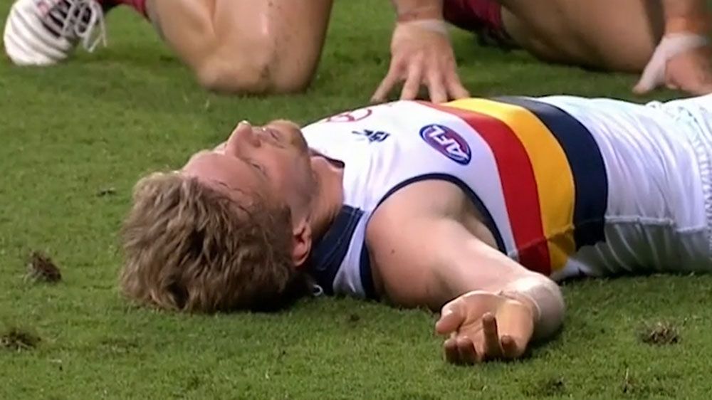 Concussed Adelaide Crows midfielder Rory Sloane in doubt for Geelong Cats clash