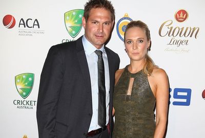 In-form paceman Ryan Harris with his wife Cherie.