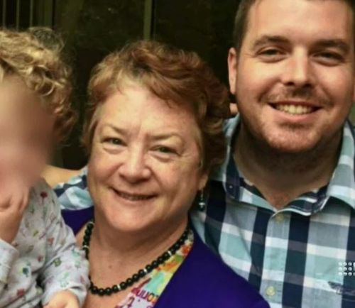 Mrs Thwaites and her son Nick. Picture: 9NEWS