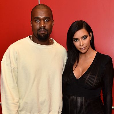 Kanye West and Kim Kardashian in 2015.