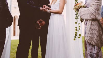 Young couple getting married