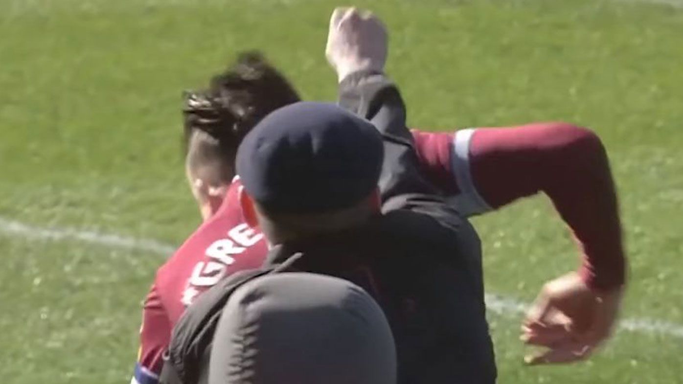 Jack Grealish punch, pitch invader video Aston Villa star attacked