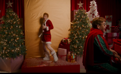 Ed Sheeran admits he 'almost killed' Elton John while shooting Christmas music video
