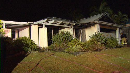 The property was completely destroyed from the blaze. (9NEWS)