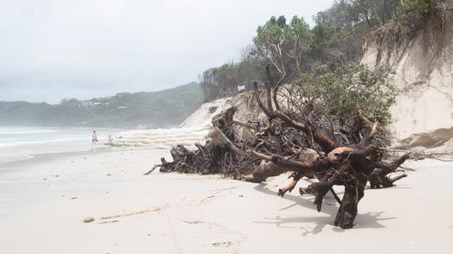 A swimmer is missing off Main Beach, Byron Bay (pictured).