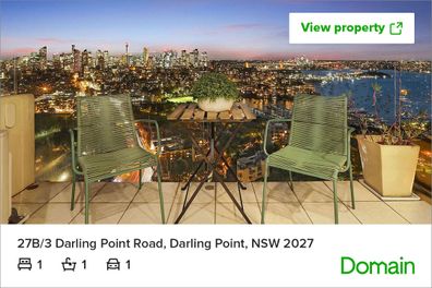 Sydney apartment view Domain listing