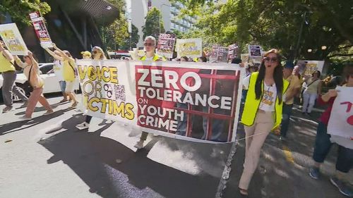 Voice for Victims march against Queensland's escalating youth crime crisis
