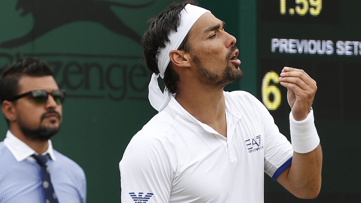 Fabio Fognini faces Grand Slam ban, said he wished bomb would explode at Wimbledon