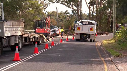 The council has said water will return at about 7pm. Picture: 9NEWS